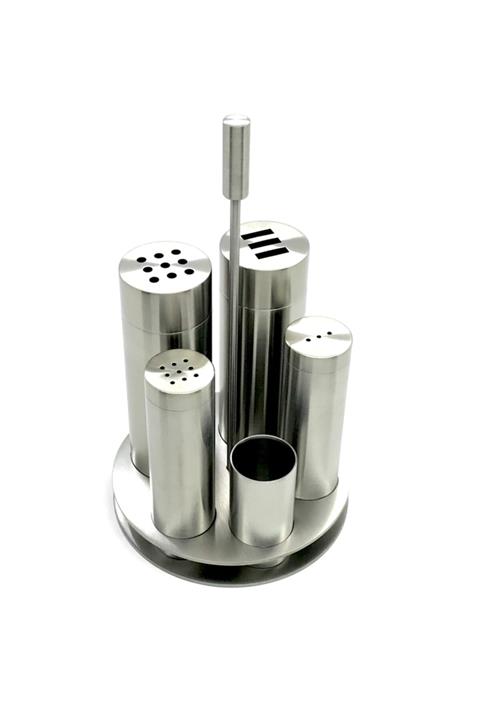 ZERR Beşli Paslanmaz Baharatlık Takımı