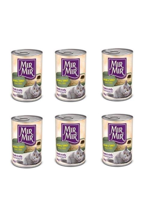 Mır Mır Mırmır Tavuk - Hindi Parça Etli 400gr X (6 Adet)