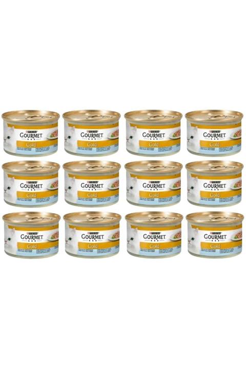 Gourmet Gold Ispanak Soslu Okyanus Balıklı 85 gr X 12 Adet