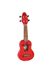 Ortega Keiki Turtle Sopranino ukulele (fire Red)