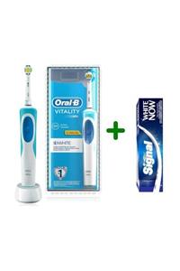 OralB Vitality 3d White Şarj Edilebilir Diş Fırçası + Signal White Now Diş Macunu 75 ml Beyazlatma Seti