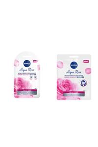 Nivea Nıvea Aqua Rose Organik Gül Suyu Kağıt Maske + Göz Maskesi