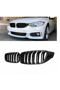 X POWER TUNİNG Bmw F32 2014.2017 4.seri Coupe Parlak Siyah Çift Çizgi M4 Ön Panjur