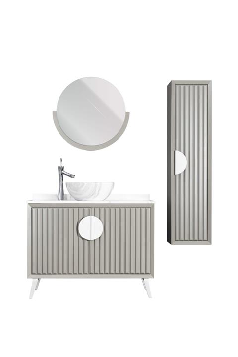 VTA MOBİLYA Chic Lavabo Dolabı Ve Aynası 100cm