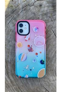 Telehome Iphone 11 Rainbow Gezegen Kılıf