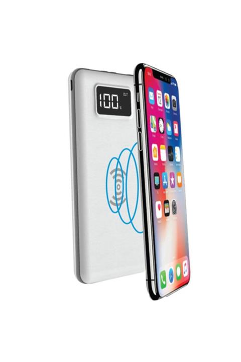 SLINK Ip-g10w 10000mah Lcd Göstergeli Kablosuz Powerbank Beyaz