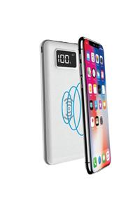 SLINK Ip-g10w 10000mah Lcd Göstergeli Kablosuz Powerbank Beyaz