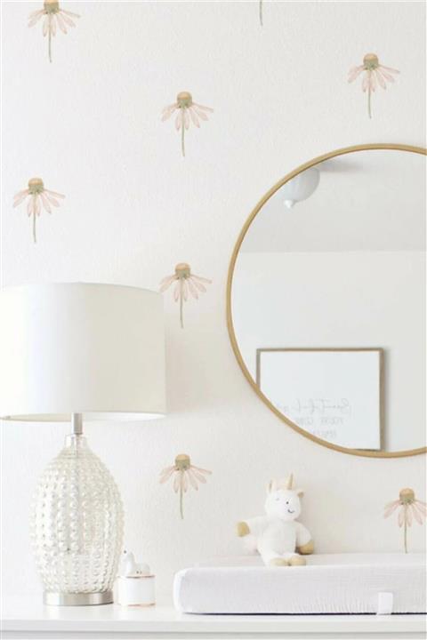 TUGİBU Uçan Papatya Duvar Sticker Seti