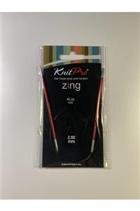 KnitPro Zing Misinalı Şiş 40cm 2.5mm