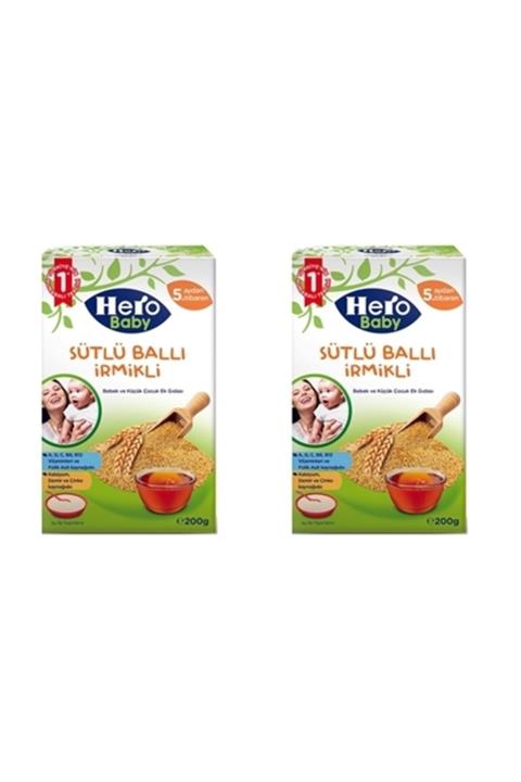 Hero Baby Sütlü Ballı Irmikli Kaşık Maması 200gr X 2 Adet
