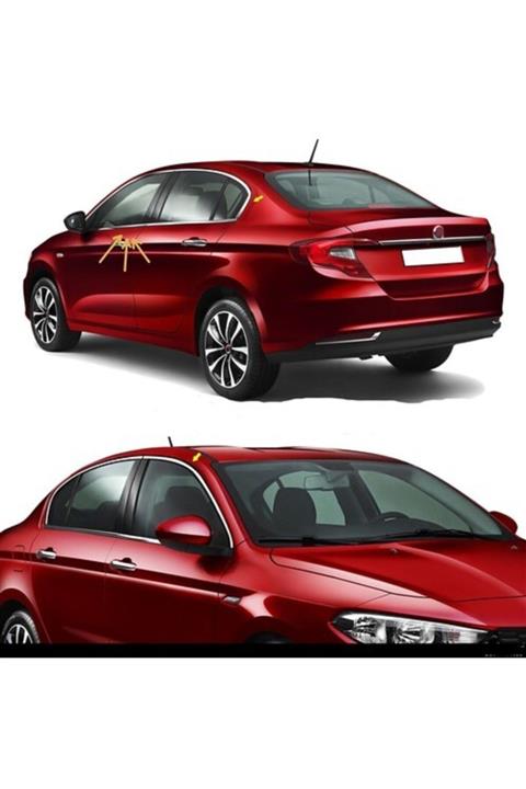 DYNAFIT Fiat Egea Krom Cam Çıtası Full Set Çerçeve