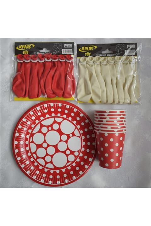 Kıyas Ambalaj Tabak Bardak Balon Set