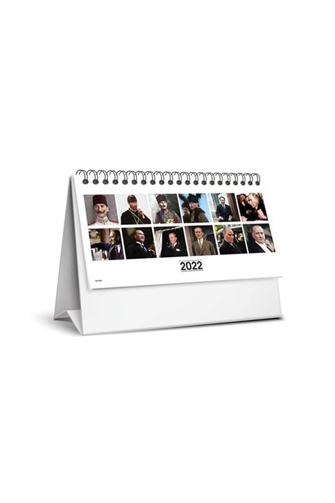 KESKİN COLOR 2022 Yılı (13,5x20) Cm Atatürk Karton Üçgen Masa Takvimi