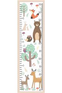 Kt Grup Woodland Animals Boy Ölçer Gelişim Tablosu Duvar Sticker