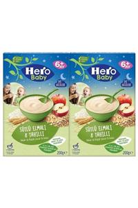Hero Baby Sütlü Elmalı Tahıllı Kaşık Maması 200gr 2'li Paket