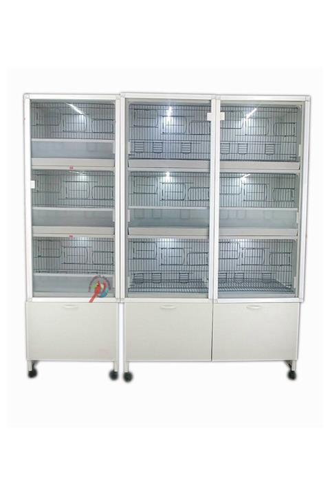 İstanbul Kafes - Model M09d Pvc Kafes - Kanarya , Saka Ve Muhabbet Finch Salma Kafesi