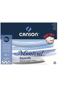 Canson Montval A4 300 Gr 24x32 Sulu Boya Kağıdı Blok 100 Lü