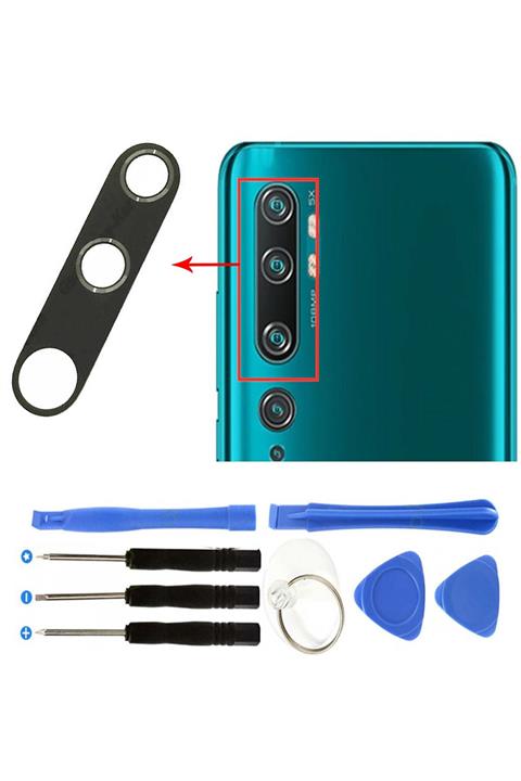Ceykergsm Xiaomi Mi Note 10 Arka Kamera Camı Kamera Lensi + Tamir Montaj Seti
