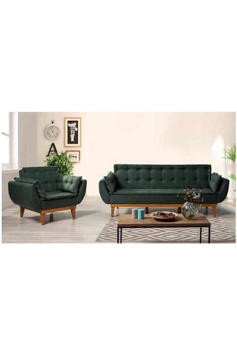 Vivense Moby Koltuk Takımı Yeşil