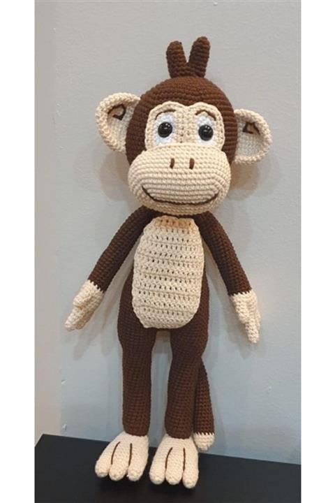OYUNCAKPARK Maymun Kukuli Amigurumi Organik Oyuncak