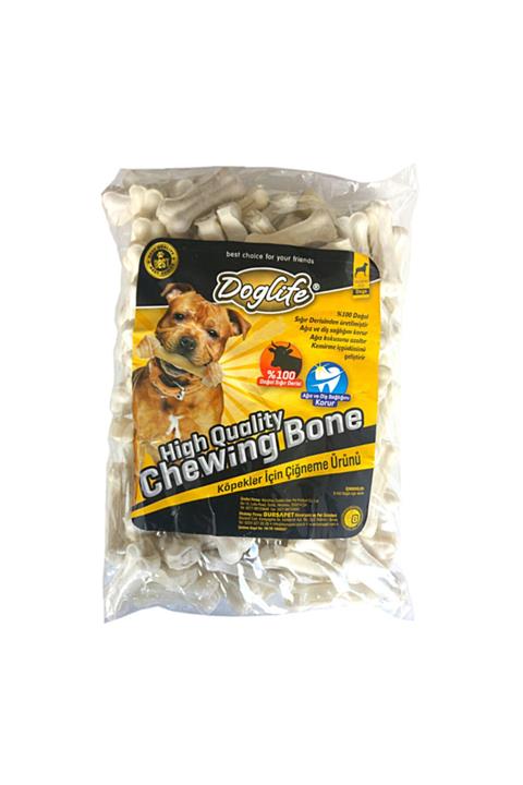 Deneme Zamanı Doglife Sütlü Pres Beyaz Köpek Kemik 20 Gr ( 100 Adet )