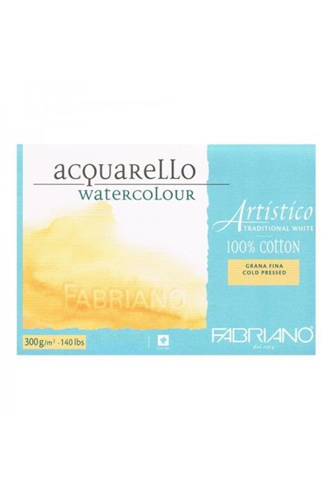 Fabriano : Artistico : Soğuk Basım Suluboya Bloğu : 18 Cm X 26 Cm : 300 Gr