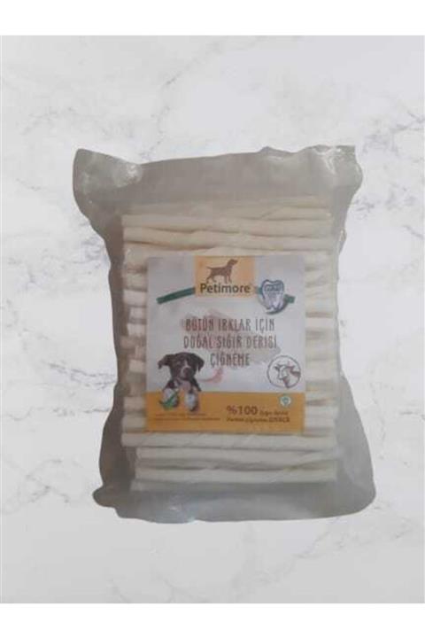 ikarepet Petimore m-l Burgu Beyaz Çubuk 100 Lü Torba Köpek Çiğneme Kemiği