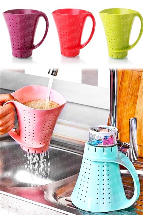 Arsimo Kulplu Pirinç Süzgeci