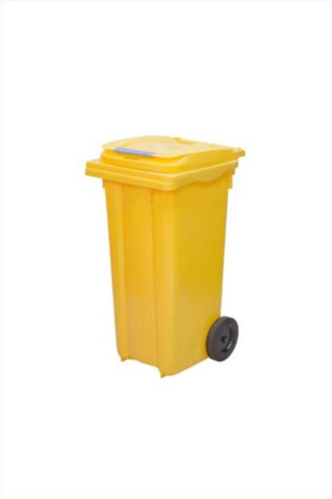 ORKA ENDÜSTRİYEL 120 Lt Çöp Konteyneri Sarı Renk