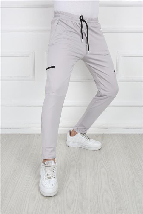 Man’s Line Erkek Gri Dalgıç Kumaş 2 Komando Cepli Eşofman Altı