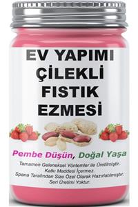 SPANA Çilekli Fıstık Ezmesi Ev Yapımı Katkısız 330gr