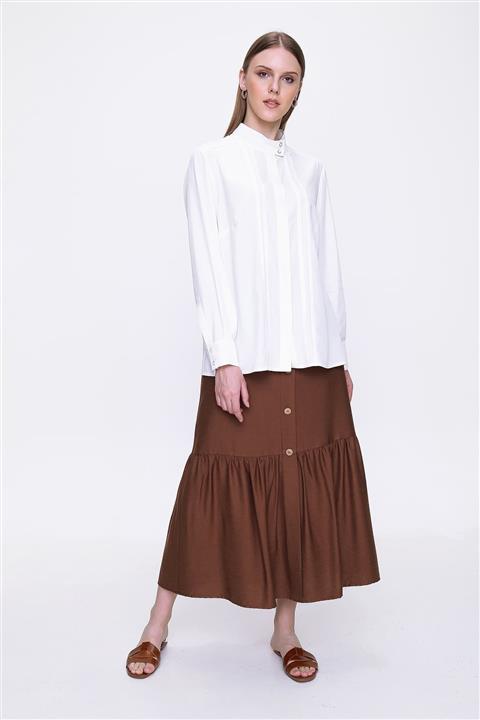 Aker Kadın Ekru Tesettür Bluz