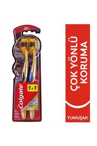 Colgate 360 Charcoal Gold Çok Yönlü Koruma Yumuşak Diş Fırçası 1+1