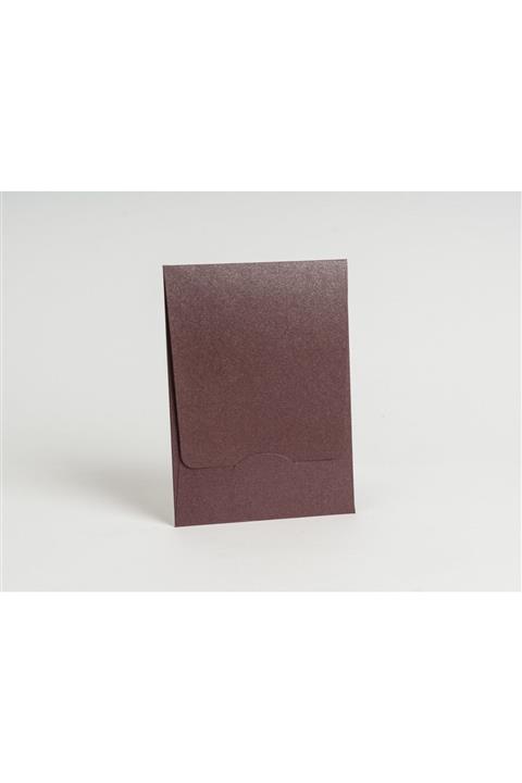 ARTİMED Metalik Bordo 14×20 cm Dikey Uzun Kapaklı Davetiye Zarfı 100 Adet