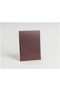 ARTİMED Metalik Bordo 14×20 cm Dikey Uzun Kapaklı Davetiye Zarfı 100 Adet
