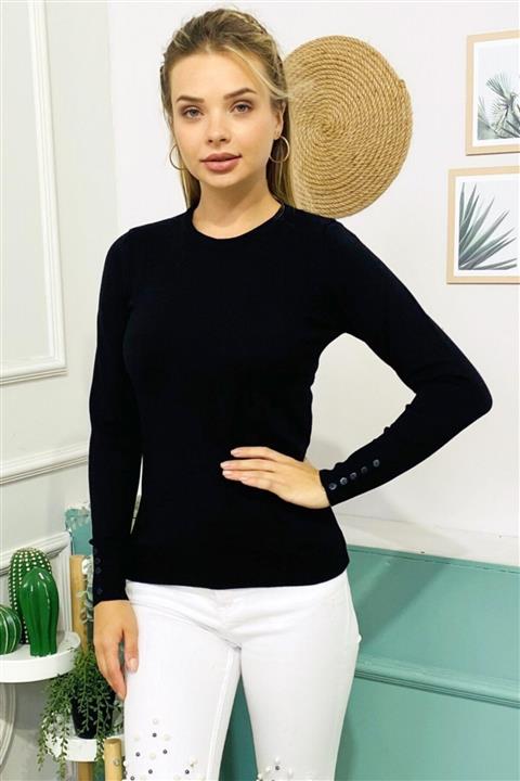 stiloba Basic Bisiklet Yaka Triko Kazak