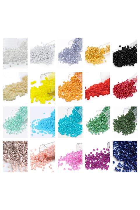 PlusHobby Miyuki Boncuk Başlangıç Seti Delica 11-0 20 Farklı Renk Miyuki20