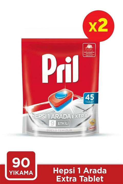 Pril H1A 45 Tablet Doypack 2'Li Set