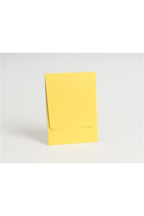 ARTİMED 14×20 Cm Sarı Dikey Uzun Kapaklı Davetiye Zarfı (100 Adet)