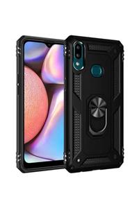 Samsung Galaxy A10s Kılıf Military Armor Ring Case Tank Zırh Yüzüklü Standlı