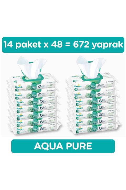 Prima Pampers Aqua Pure Islak Havlu tekli 14X48li