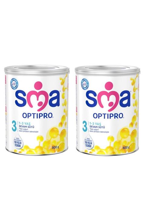 SMA 3 Numara Optipro Bebek Sütü 800 gr x 2 Adet