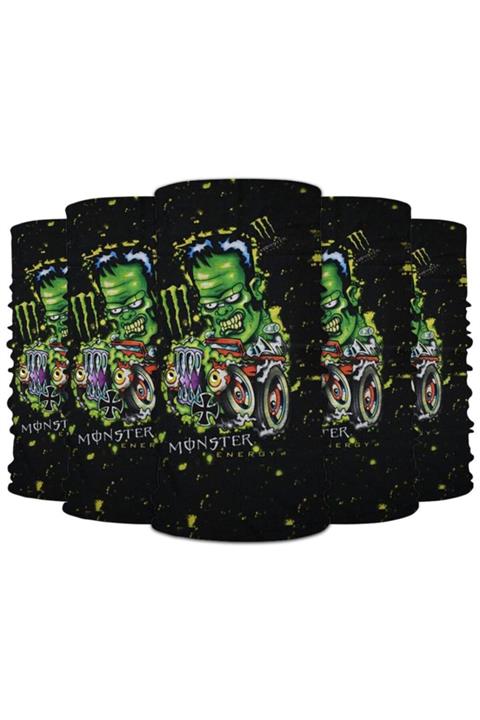 Knmaster Masked Man Buff Bandana Boyunluk Maske Saç Bandı 5'li Paket