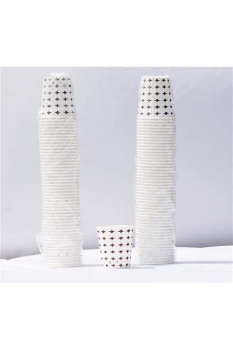 Polente Kullan At 100 Adet Karton Bardak 7 Oz 50'li X 2 Paket