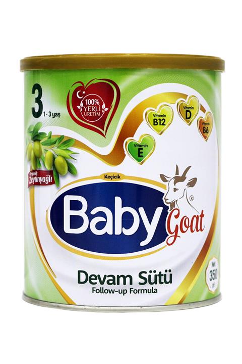 Baby Goat 3 Keçi Sütlü Organik Zeytinyağlı Devam Sütü 350 gr