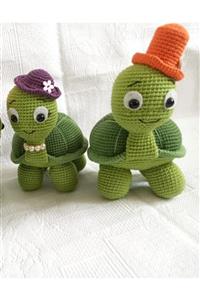 OYUNCAKPARK Bay Ve Bayan Şapkalı Şirin Tospikler Amigurumi Organik Oyuncak