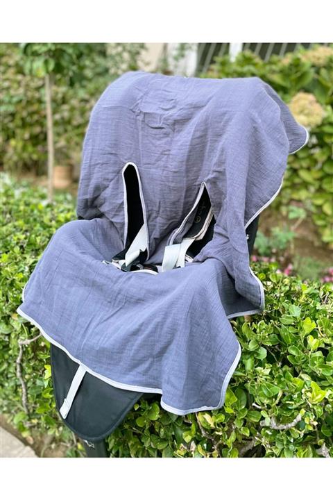 yorni Müslin Bebek Çocuk Oto Koltuğu Kılıfı