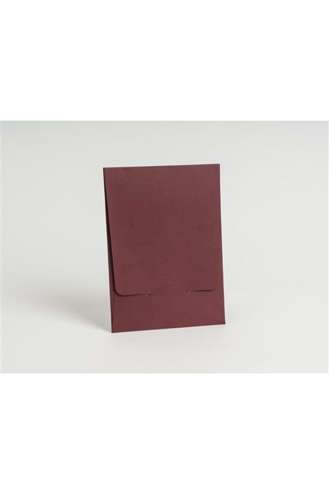 ARTİMED Bordo 14×20 cm Dikey Uzun Kapak Davetiye Zarfı 100 Adet