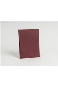 ARTİMED Bordo 14×20 cm Dikey Uzun Kapak Davetiye Zarfı 100 Adet