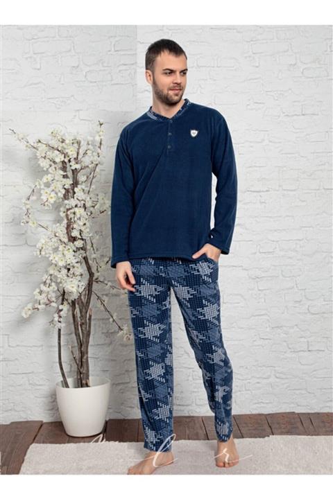 Sude Gri Erkek Polar Pijama Takımı